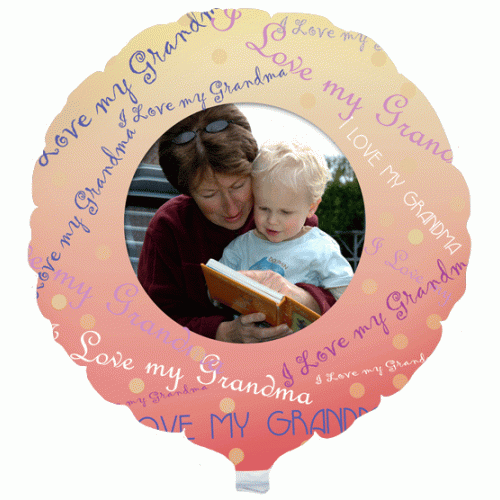 I Love Grandma Photo Balloon I Love Grandma Photo Balloon