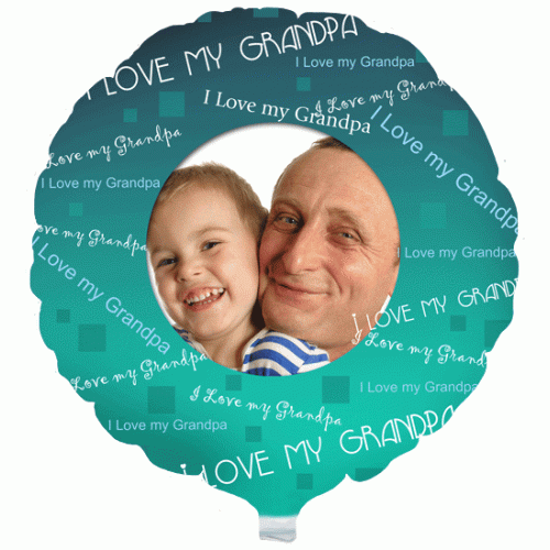 I Love Grandpa Photo Balloon I Love Grandpa Photo Balloon