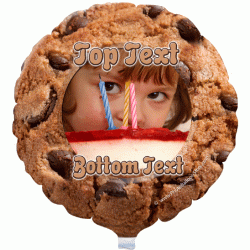 Chocolate Chip Cookie Photo Balloon