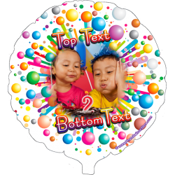 Gumballs from Outer Space Photo Balloon