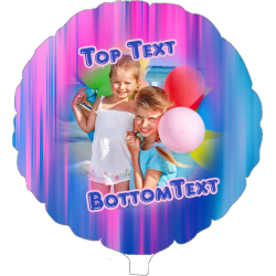 Bubble Gum Acid Wash Photo Balloon