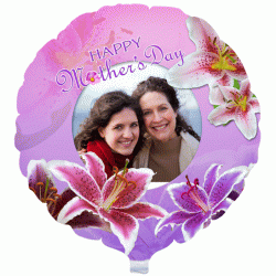 Mothers Day Floral Photo Balloon