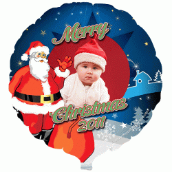 Santa Claus Photo Balloon