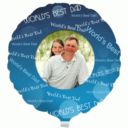Worlds Best Dad Photo Balloon