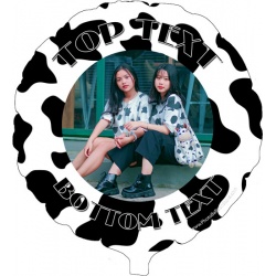 Cow Print Photo Balloon